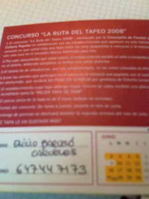 ESTRENAMOS LA RUTA DE LA TAPA